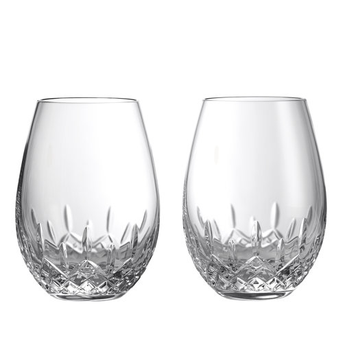 Waterford Lismore Essence Red Wine Stemless 20.5 fl oz, Pair & Reviews